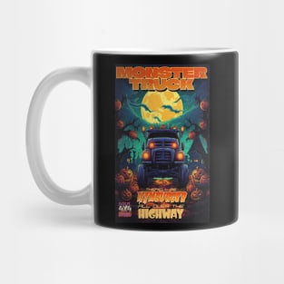 Halloween Monster Truck Hamburger All Over the Highway Mug